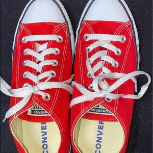 Red Low Rise Converse